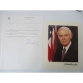 AUTOGRAPHED / SIGNED -  ATTORNEY GENERAL WILLIAM FRENCH SMITH A4 SIZE