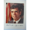 AUTOGRAPHED / SIGNED - JOHN R. BLOCK   FORMER US SECRETARY OF STATE