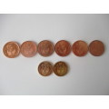 (3)  LOT OF MAINLY  5c  COINS - 2011-2010-2009-2008-2007-2006- 20c x2 - 2009-2008 (3)