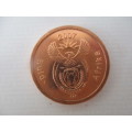 SOUTH AFRICA 5c UNC COIN -  2007