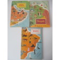 AMERICAN GEOGRAPHICAL SOCIETY - AROUND THE WORLD 3 BOOKS  1960`S