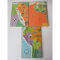 AMERICAN GEOGRAPHICAL SOCIETY - AROUND THE WORLD 3 BOOKS  1960`S