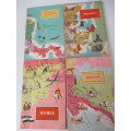 AMERICAN GEOGRAPHICAL SOCIETY - AROUND THE WORLD 4 BOOKS  1960`S