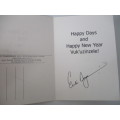 AUTOGRAPHED / SIGNED - PIETER DIRK UYS AS EVITA  SIGNED CARD