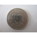 FRANCE 1/2 FRANC  1969 COIN
