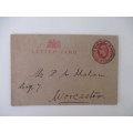 ANTIQUE LETTER CARD  GRAN OF TINIE VORSTER FROM THE CAPE COLONY 1912