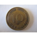 GERMANY - 10 PFENNIG 1966 COIN LOVELY DETAIL