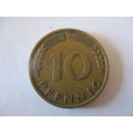 GERMANY - 10 PFENNIG 1966 COIN LOVELY DETAIL
