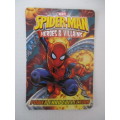 DC  MARVEL TRADING CARDS - SPIDER-MAN / HEROES and VILLIANS  - NO. 73 KINGPIN FOIL CARD