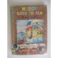 ENID BLYTON - NODDY GOES TO SEA  - 1959  HARD COVER  COVERED IN PLASTIC