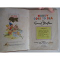 ENID BLYTON - NODDY GOES TO SEA  - 1959  HARD COVER  COVERED IN PLASTIC