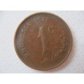 RHODESIA 1972 1c COIN