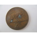 SOUTH AFRICA 2c COIN  JAN VAN RIEBEEK  1967