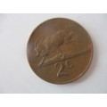 SOUTH AFRICA - 2c COIN -  JAN VAN RIEBEEK - 1966 LOVELY CONDITION
