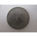 BELGIUM 25c  COIN -  1966