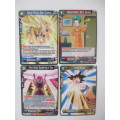 DRAGON BALL Z TRADING CARDS  -  LOT OF 4