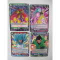 DRAGON BALL Z TRADING CARDS -   LOT OF 4