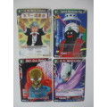 DRAGON BALL Z TRADING CARDS -  LOT OF 4
