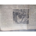 VINTAGE NEWSPAPER - ROYAL FAMILY LEAVES THE UNION - FEATURING SMUTS 1947