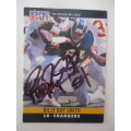 AUTOGRAPHED / SIGNED - BILLY RAY SMITH CHARGERS  SIGNED CARD