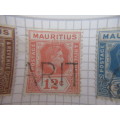 MAURITIUS LOT OF MOUNTED STAMPS