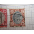 TRANSVAAL 3 OLD USED MOUNTED STAMPS