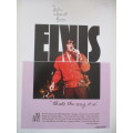MINI ELVIS POSTER AND 3 COLLECTOR  ITEMS TRUST DEED DIXIE CARD FROM ELVIS PLUS MAGAZINE