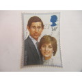 GREAT BRITAIN LOT OF 4 ROYAL WEDDING STAMPS TWO  MINT