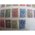 AUSTRIA  LOT OF USED AND MINT MOUNTED STAMPS - KREUZER ETC