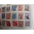 ITALY  LOT OF OLD MOUNTED STAMPS INCLUDING KING HUMBERT