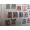 INDIA LOT OF USED MOUNTED STAMPS