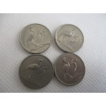 SOUTH AFRICA - LOT OF 4 PRESIDENT  5c COINS - 1968 -  1979 -  1976 - 1982 (11))