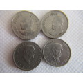 SOUTH AFRICA - LOT OF 4 - PRESIDENT 5c COINS -  1976 - 1979 - 1968 - 1982 (7)