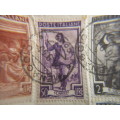 ITALY LOT OF 6 STAMPS ITALY AT WORK 1950`S
