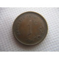 RHODESIA -  1970  1c COIN