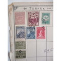 UKRAINE /  TURKEY  LOT OF OLD MOUNTED STAMPS