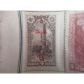 UKRAINE /  TURKEY  LOT OF OLD MOUNTED STAMPS