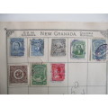 COLOMBIA / NICARAGUA USED MOUNTED STAMPS