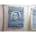 COLOMBIA / NICARAGUA USED MOUNTED STAMPS