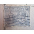 TRINIDAD AND TOBAGO 3 OLD USED MOUNTED STAMPS