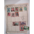 IRAN / PERSIA  LOT OF OLD USED MOUNTED STAMPS