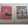 AMERICA LOT OF 3 USED MOUNTED STAMPS