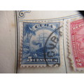 CUBA LOT OF 3 OLD MOUNTED STAMPS