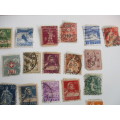 SWITZERLAND LOT OF OLD PREVIOUSLY MOUNTED STAMPS