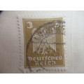 GERMANY - DEUTCHES REICH OLD USED MOUNTED STAMPS