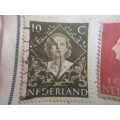 NETHERLANDS - SMALL LOT OF USED MOUNTED STAMPS