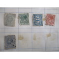 NETHERLANDS - LOT OF 5 USED MOUNTED STAMPS