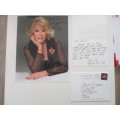 AUTOGRAPHED / SIGNED- JOAN RIVERS  SIGNED PHOTO  AND SHORT LETTER