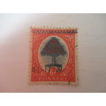 SOUTH AFRICA LOT OF  USED STAMPS AND 6D CHANGED DATE AND OVER PRINT STAMP