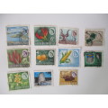 RHODESIA  LOT OF USED  UNMOUNTED STAMPS